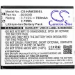 Highscreen B2000B helyettesítő mobiltelefon akkumulátor (Li-ion, 3.7V, 750mAh / 2.78Wh) - Utángyártott