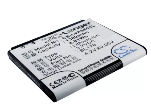 Haier H11216 helyettesítő mobiltelefon akkumulátor (Li-ion, 3.7V, 1300mAh / 4.81Wh) - Utángyártott