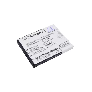   Coolpad CPLD-75 helyettesítő mobiltelefon akkumulátor (Li-ion, 3.7V, 1400mAh / 5.18Wh) - Utángyártott