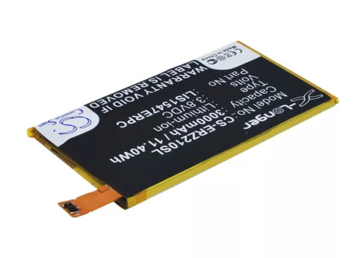 Sony Ericsson LIS1547ERPC helyettesítő mobiltelefon akkumulátor (Li-Polymer, 3.8V, 3000mAh / 11.4Wh) - Utángyártott