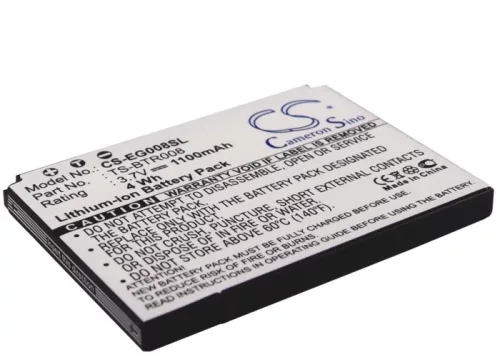 Toshiba TS-BTR008 helyettesítő mobiltelefon akkumulátor (Li-ion, 3.7V, 1100mAh / 4.07Wh) - Utángyártott