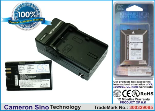 Canon LP-E6 helyettesítő akkumulátor (Li-ion, 7.4V, 1800mAh / 13.32Wh) - Utángyártott