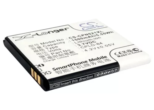 Coolpad CPLD-84 helyettesítő mobiltelefon akkumulátor (Li-ion, 3.7V, 1500mAh / 5.55Wh) - Utángyártott