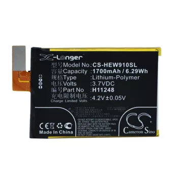  Haier H11248 helyettesítő mobiltelefon akkumulátor (Li-Polymer, 3.7V, 1700mAh / 6.29Wh) - Utángyártott