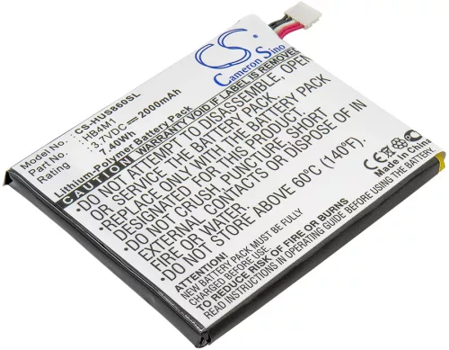 Huawei HB4M1 helyettesítő mobiltelefon akkumulátor (Li-Polymer, 3.7V, 2000mAh / 7.4Wh) - Utángyártott