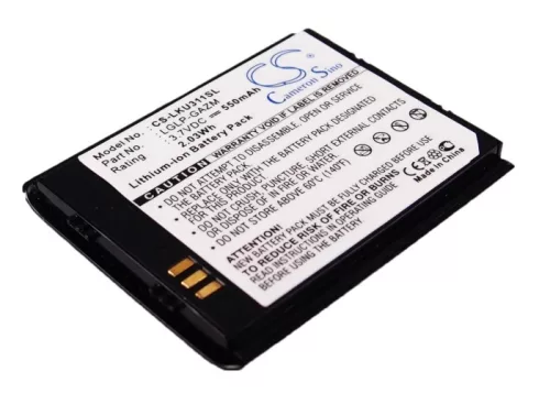 LG LGLP-GAZM helyettesítő mobiltelefon akkumulátor (Li-ion, 3.7V, 550mAh / 2.04Wh) - Utángyártott