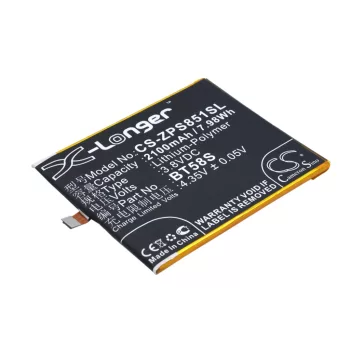   ZOPO BT58S helyettesítő mobiltelefon akkumulátor (Li-Polymer, 3.8V, 2100mAh / 7.98Wh) - Utángyártott