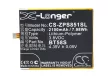 ZOPO BT58S helyettesítő mobiltelefon akkumulátor (Li-Polymer, 3.8V, 2100mAh / 7.98Wh) - Utángyártott