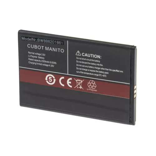 Cubot Manito készülékhez mobiltelefon akkumulátor (Li-Ion, 2350mAh / 8.93Wh, 3.8V) - Utángyártott