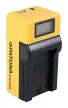 Sony NP-F10, NP-F11 akkumulátorokhoz töltő szett LCD kijelzővel (8.4V/5V, 800mA/1000mA) - Utángyártott