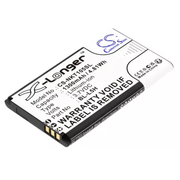   Nokia BL-L5H helyettesítő mobiltelefon akkumulátor (Li-ion, 3.7V, 1300mAh / 4.81Wh) - Utángyártott