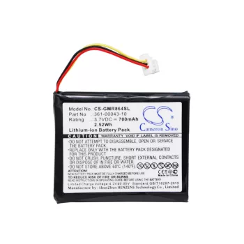  Garmin 010-01069-01, 010-11864-00 helyettesítő akkumulátor (Li-Ion, 700mAh / 2.52Wh, 3.7V) - Utángyártott
