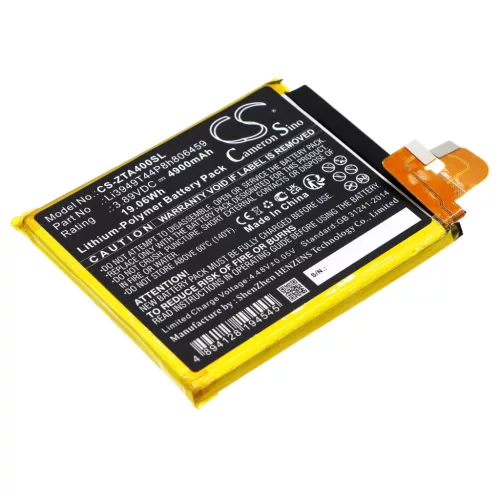 ZTE Li3949T44P8h806459 helyettesítő mobiltelefon akkumulátor (Li-Polymer, 3.89V, 4900mAh / 19.06Wh) - Utángyártott