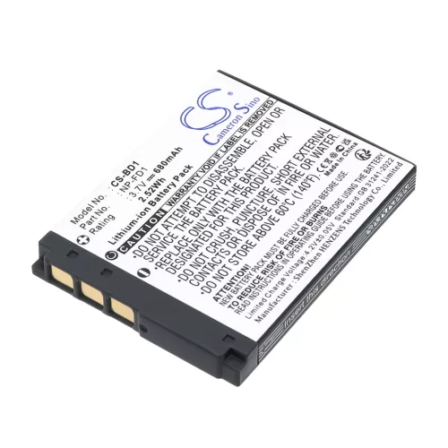 Sony NP-BD1, NP-FD1 helyettesítő akkumulátor (Li-ion, 3.7V, 680mAh) - Utángyártott
