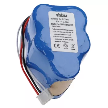   Ecovacs Deebot D62, D62s készülékekhez takarítógép akkumulátor (NiMh, 2500mAh / 15Wh, 6V) - Utángyártott