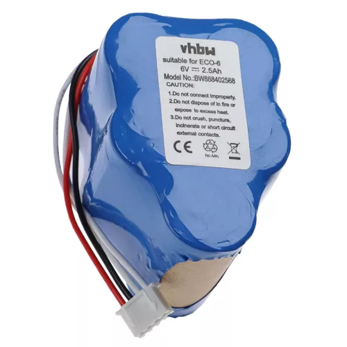 Ecovacs Deebot D62, D62s készülékekhez takarítógép akkumulátor (NiMh, 2500mAh / 15Wh, 6V) - Utángyártott