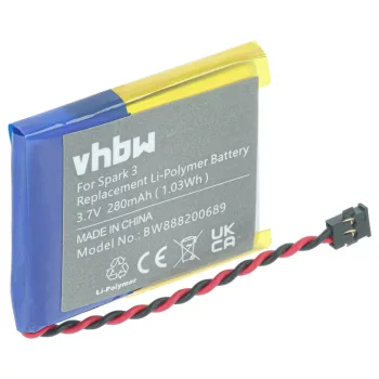   TomTom Adventure készülékhez okosóra akkumulátor (Li-Polymer, 280mAh / 1.04Wh, 3.7V) - Utángyártott