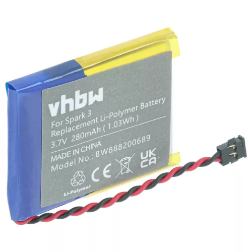 TomTom Adventure készülékhez okosóra akkumulátor (Li-Polymer, 280mAh / 1.04Wh, 3.7V) - Utángyártott