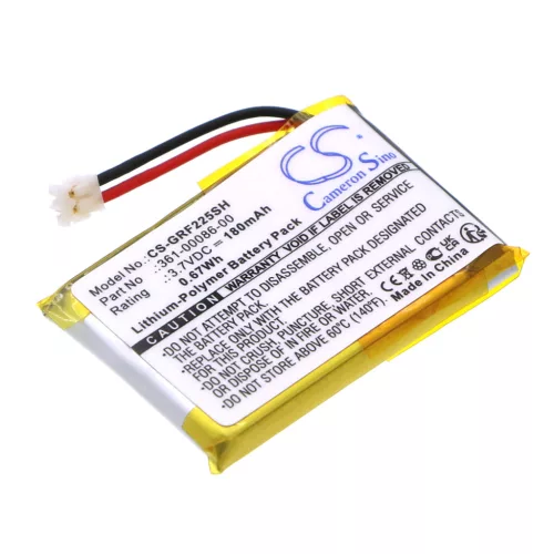 Garmin Approach 010-01959-00 készülékhez okosóra akkumulátor (Li-Polymer, 180mAh / 0.7Wh, 3.7V) - Utángyártott