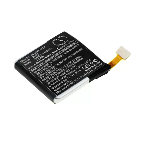 LG G Watch R W110 készülékhez okosóra akkumulátor (Li-Polymer, 400mAh / 1.48Wh, 3.7V) - Utángyártott