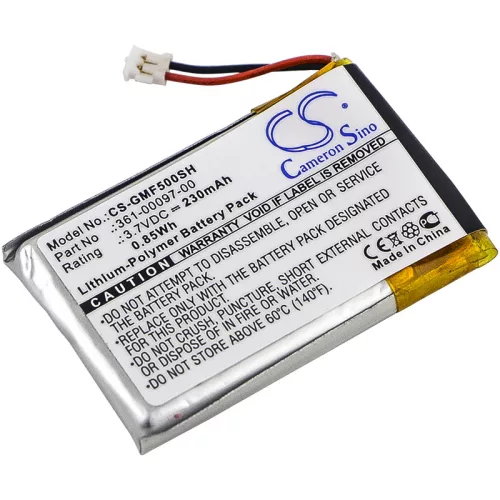 Garmin Approach S60 készülékhez okosóra akkumulátor (Li-Polymer, 230mAh / 0.85Wh, 3.7V) - Utángyártott