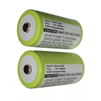   ROCKHART UKW Baustellenradio készülékhez 2 db rádió akkumulátor (NiMh, 3000mAh / 3.6Wh, 1.2V) - Utángyártott