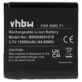   Pure ChargePAK F1, F1 helyettesítő rádió akkumulátor (Li-Ion, 12000mAh / 44.4Wh, 3.7V) - Utángyártott