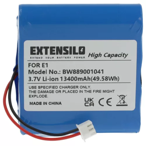 Pure E1 helyettesítő rádió akkumulátor (Li-Ion, 13400mAh / 49.58Wh, 3.7V) - Utángyártott