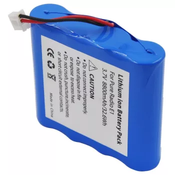   Pure E1 helyettesítő rádió akkumulátor (Li-Ion, 8800mAh / 32.56Wh, 3.7V) - Utángyártott