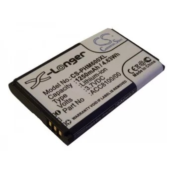   Philips Pocket Memo DPM6000 készülékhez diktafon akkumulátor (Li-Ion, 1250mAh / 4.63Wh, 3.7V) - Utángyártott