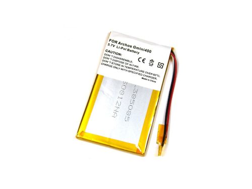 Archos GMini 400 készülékhez MP3-lejátszó akkumulátor (Li-Ion, 1400mAh / 5.18Wh, 3.7V) - Utángyártott