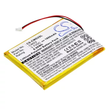   Cowon iAudio D2 készülékhez MP3-lejátszó akkumulátor (Li-Polymer, 1800mAh / 6.66Wh, 3.7V) - Utángyártott