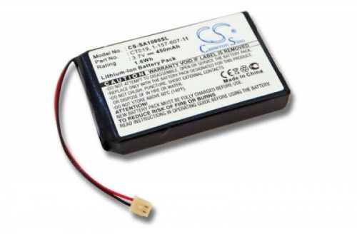 Sony NW-A1000 készülékhez MP3-lejátszó akkumulátor (Li-Ion, 450mAh / 1.67Wh, 3.7V) - Utángyártott