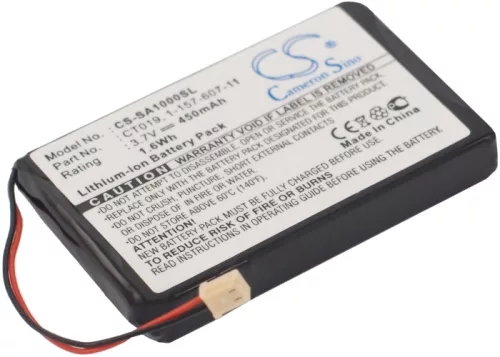 Sony NW-A1000 készülékhez MP3-lejátszó akkumulátor (Li-Ion, 450mAh / 1.67Wh, 3.7V) - Utángyártott