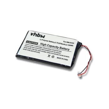   Sony NW-E435 készülékhez MP3-lejátszó akkumulátor (Li-Polymer, 570mAh / 2.11Wh, 3.7V) - Utángyártott