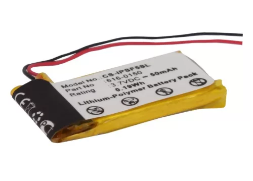 Apple 616-0150 helyettesítő MP3-lejátszó akkumulátor (Li-Polymer, 50mAh / 0.19Wh, 3.7V) - Utángyártott