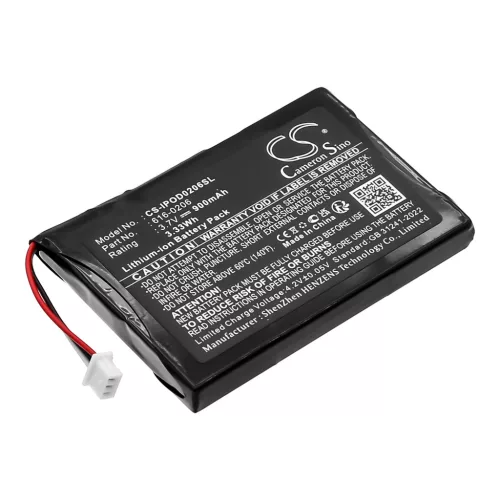 Apple 616-0183 helyettesítő MP3-lejátszó akkumulátor (Li-Ion, 900mAh / 3.33Wh, 3.7V) - Utángyártott