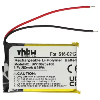   Apple 616-0212 helyettesítő MP3-lejátszó akkumulátor (Li-Polymer, 250mAh / 0.93Wh, 3.7V) - Utángyártott
