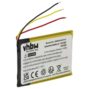   Apple 616-0282 helyettesítő MP3-lejátszó akkumulátor (Li-Polymer, 400mAh / 1.48Wh, 3.7V) - Utángyártott