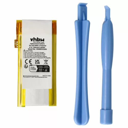 Apple 616-0405 helyettesítő MP3-lejátszó akkumulátor (Li-Polymer, 400mAh / 1.48Wh, 3.7V) - Utángyártott