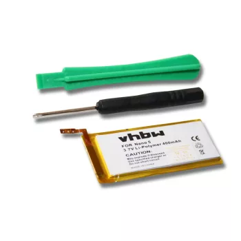   Apple 616-0406 helyettesítő MP3-lejátszó akkumulátor (Li-Polymer, 400mAh / 1.48Wh, 3.7V) - Utángyártott