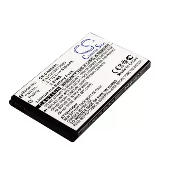   Creative BA20203R79909 helyettesítő MP3-lejátszó akkumulátor (Li-Ion, 830mAh / 3.07Wh, 3.7V) - Utángyártott