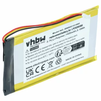   Creative Labs BA20603R79914 helyettesítő MP3-lejátszó akkumulátor (Li-Ion, 1400mAh / 5.18Wh, 3.7V) - Utángyártott