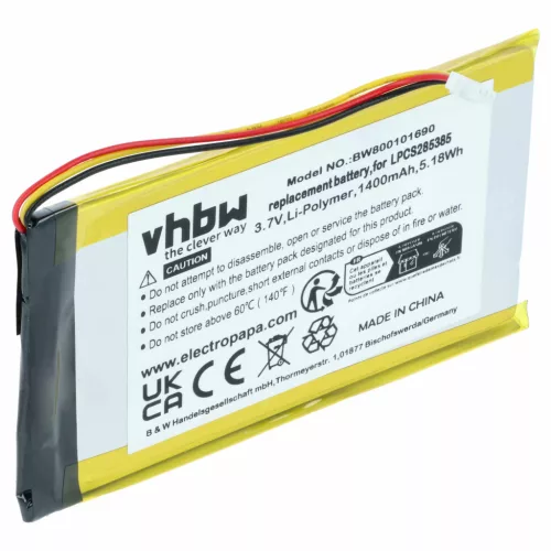 Creative Labs BA20603R79914 helyettesítő MP3-lejátszó akkumulátor (Li-Ion, 1400mAh / 5.18Wh, 3.7V) - Utángyártott