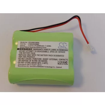  Robert Sports 210HCB3BMX helyettesítő MP3-lejátszó akkumulátor (NiMh, 2200mAh / 7.92Wh, 3.6V) - Utángyártott