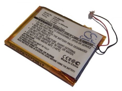 Samsung B32820 helyettesítő MP3-lejátszó akkumulátor (Li-Polymer, 580mAh / 2.15Wh, 3.7V) - Utángyártott