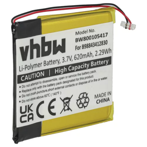 Samsung B98843412830 helyettesítő MP3-lejátszó akkumulátor (Li-Ion, 620mAh / 2.29Wh, 3.7V) - Utángyártott