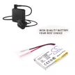 Sony 381424 helyettesítő MP3-lejátszó akkumulátor (Li-Polymer, 110mAh / 0.41Wh, 3.7V) - Utángyártott