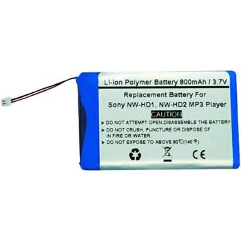   Sony PMPSYHD1 helyettesítő MP3-lejátszó akkumulátor (Li-Ion, 800mAh / 2.96Wh, 3.7V) - Utángyártott