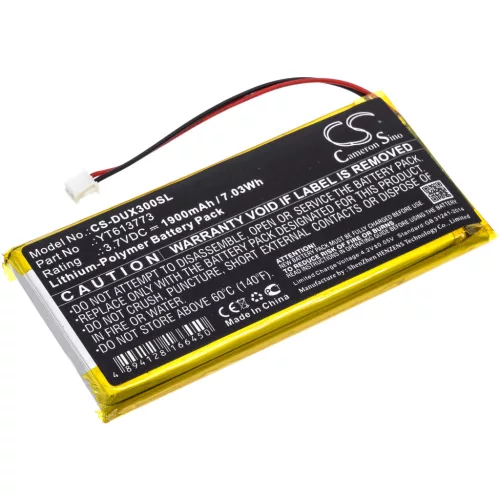 xDuoo YT613773 helyettesítő MP3-lejátszó akkumulátor (Li-Polymer, 1900mAh / 7.03Wh, 3.7V) - Utángyártott